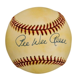 Pee Wee Reese Single Signed Official  National League Baseball